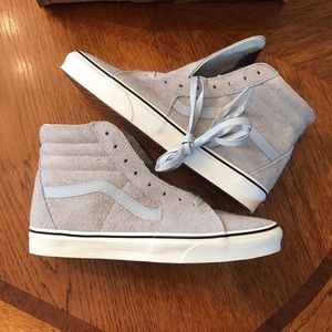Men’s Hairy Gray Suede Hi-Top Vans Size 11